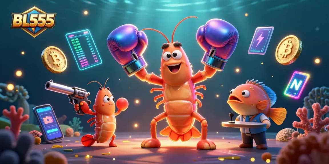 Join the action at BL555 with dynamic 3D elements from the underwater casino world!