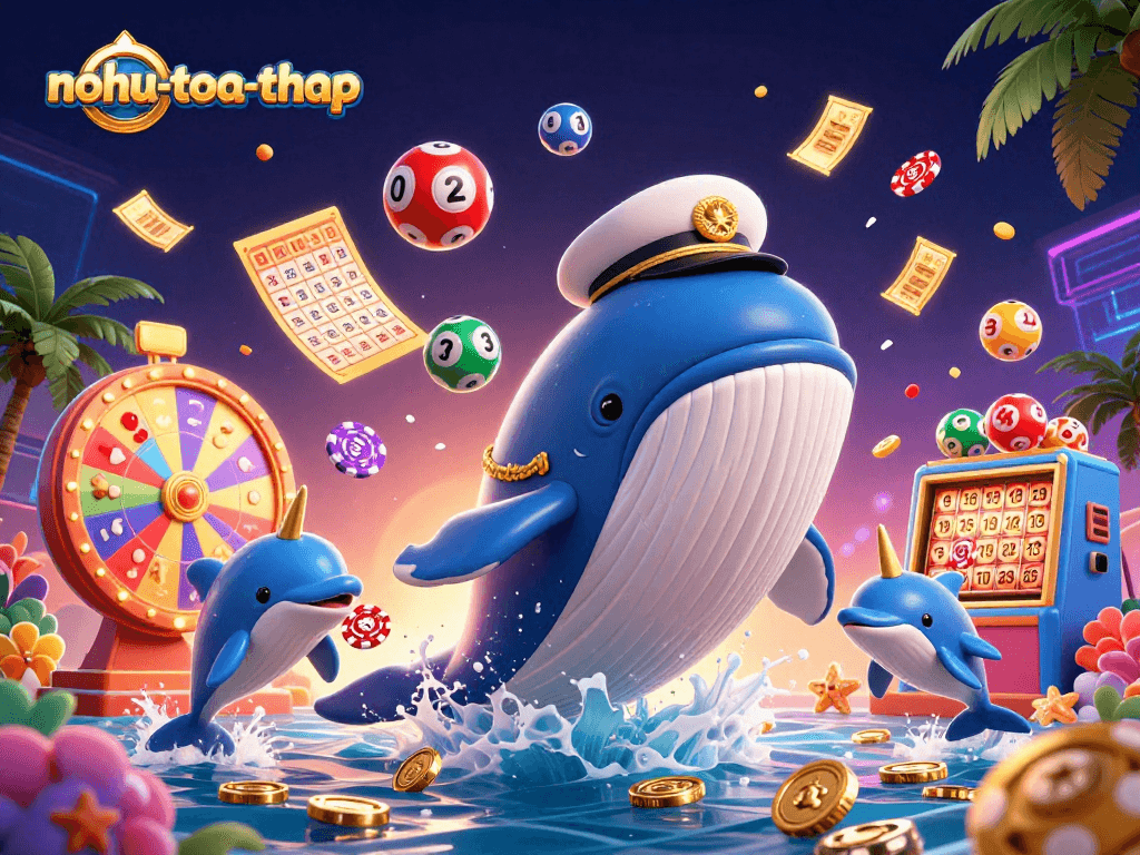 Engage in nohu-toa-thap's thrilling jackpot excitement with vibrant 3D gaming visuals.