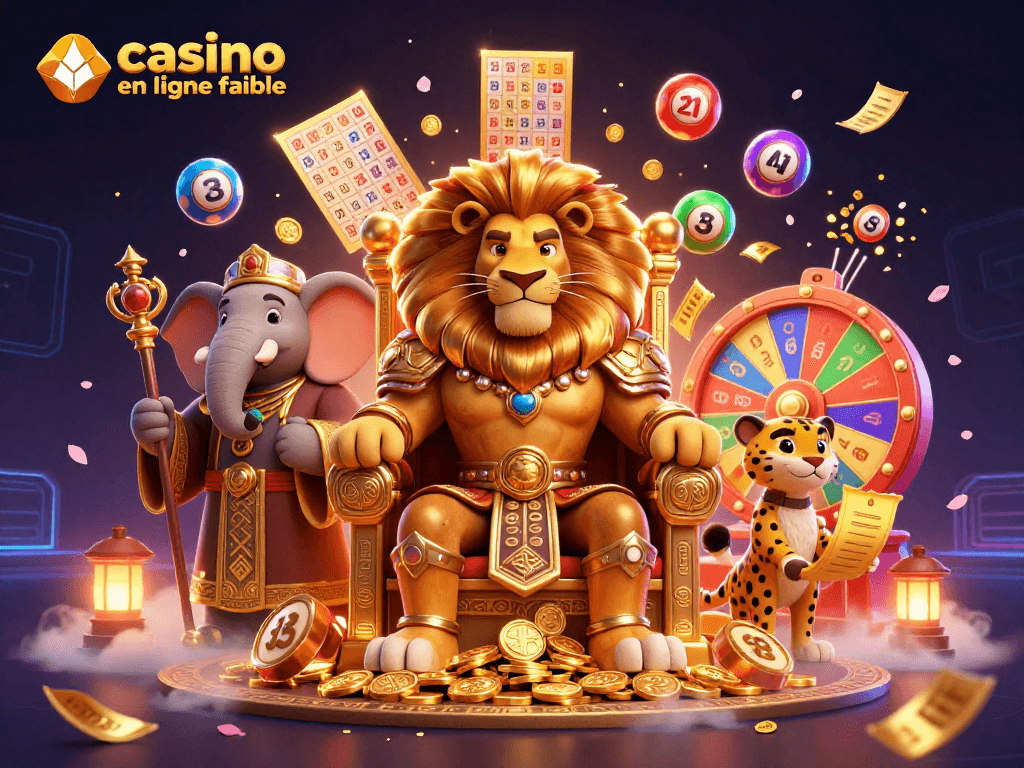 Découvrez le casino en ligne fiable avec notre roi lion majestueux au cœur de l'action du jeu.