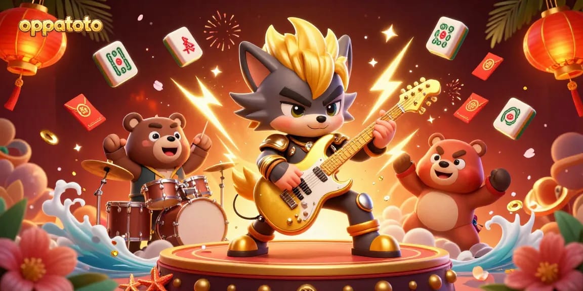 Experience the excitement of oppatoto online gaming with vibrant characters in a dynamic casino scene.
