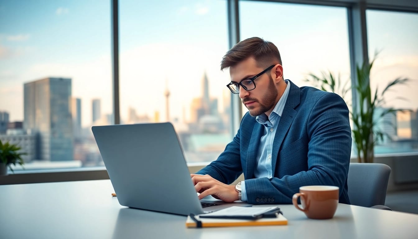 Enhance outsourced IT services London with professional IT consultation analysis in modern office.