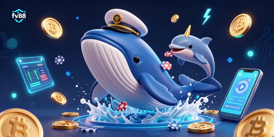 Experience thrilling gaming moments at fv88 with a dramatic illustration featuring a vibrant casino scene.
