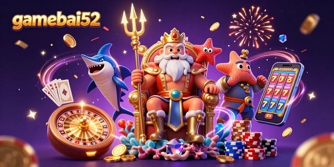 Win exciting rewards with gamebai52 as cartoon Neptune reigns over dynamic casino action.