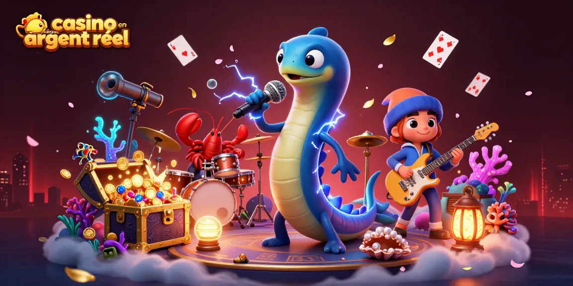 Plongez dans l'univers du casino en ligne argent réel avec cette scène animée captivante.