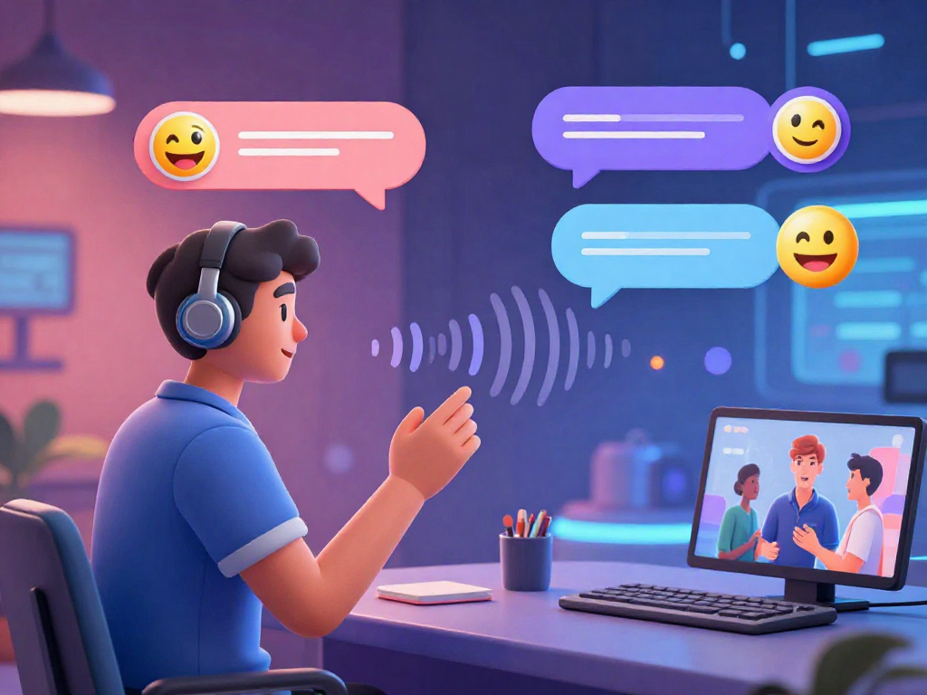 Engaging hentai ai chat scene with vibrant avatar in immersive virtual environment.
