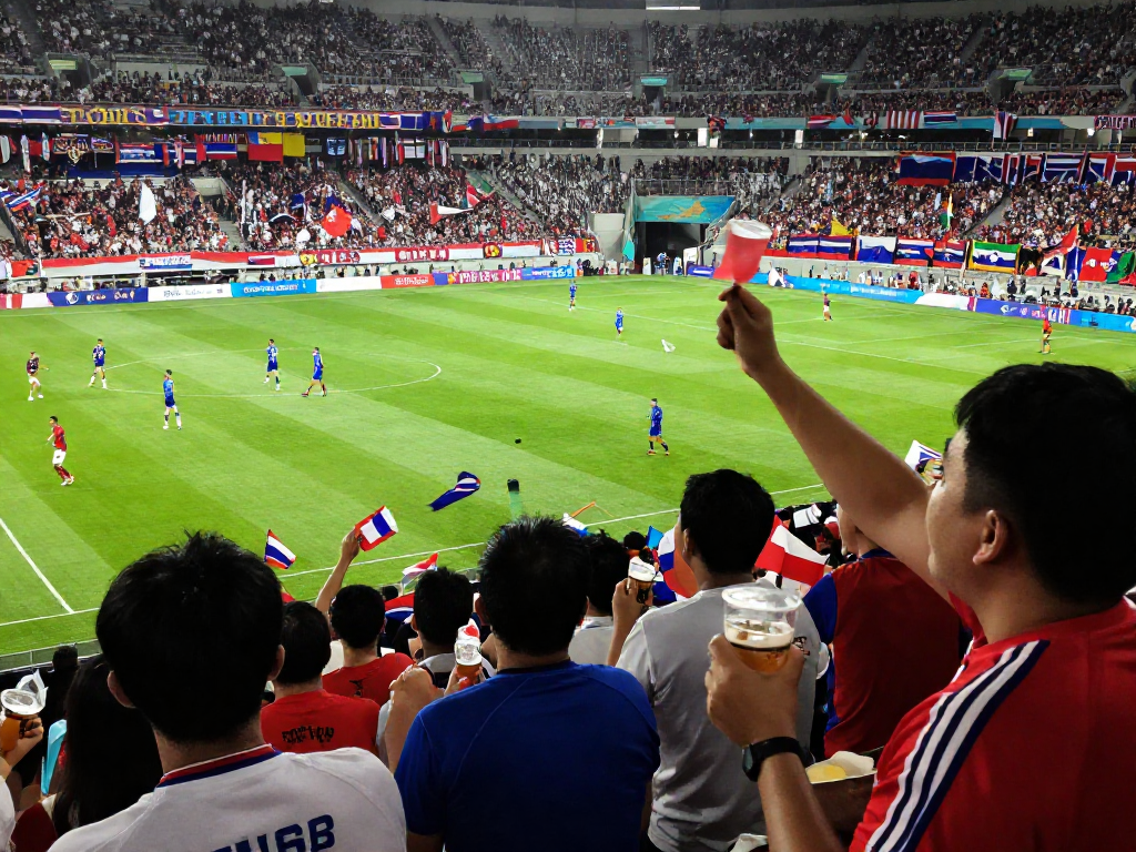 แฟนบอลไทยเชียร์ในสนามฟุตบอลโลก 2026 ราคาบอลโลกนัดชิงบรรยากาศตื่นเต้น