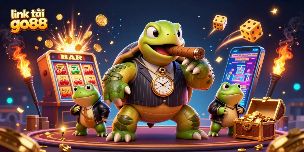 Experience excitement with link tải go88 showcasing a vibrant 3D casino scene with dynamic characters.