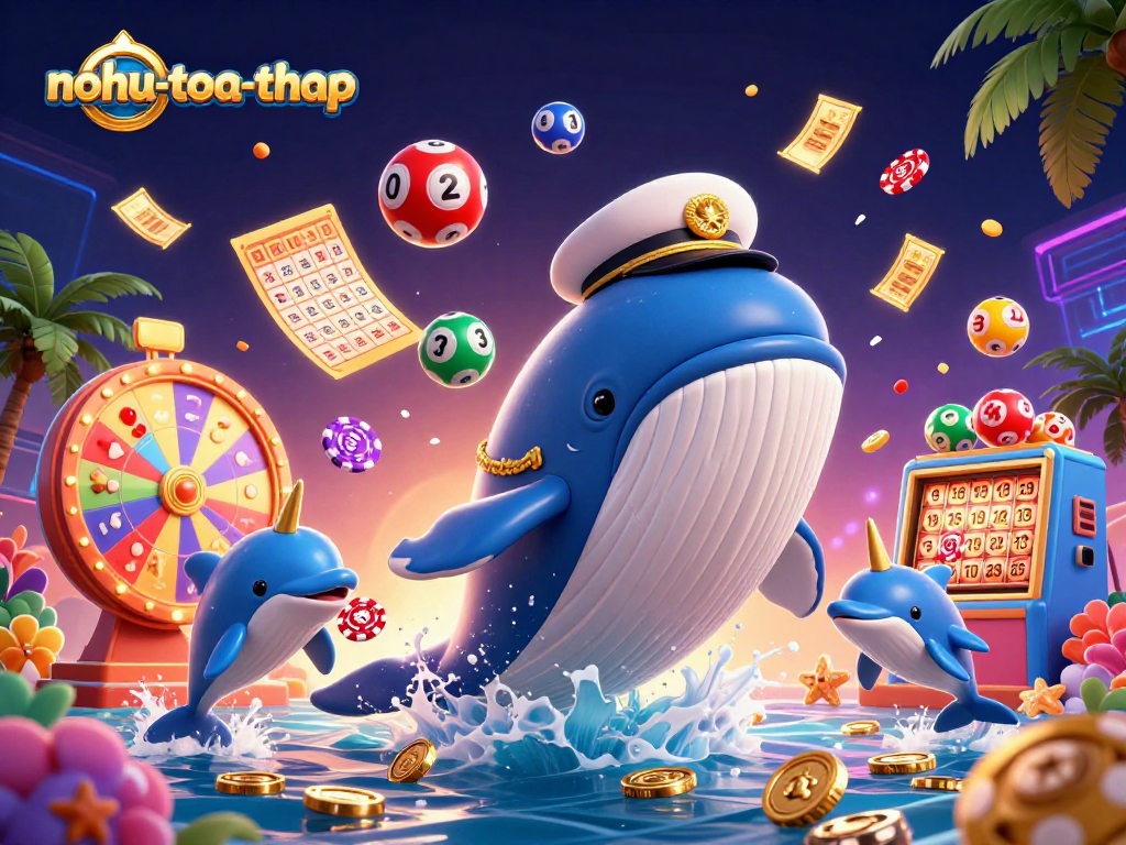 Engage in nohu-toa-thap's thrilling jackpot excitement with vibrant 3D gaming visuals.