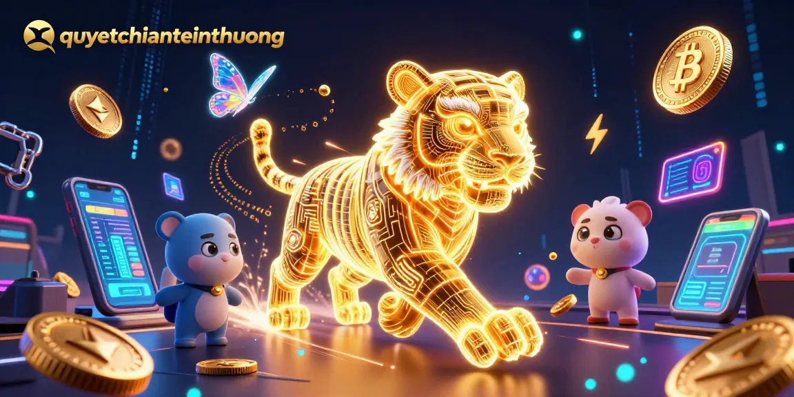 Engage in epic gameplay with quyetchientienthuong in a vibrant digital casino filled with dazzling crypto elements.