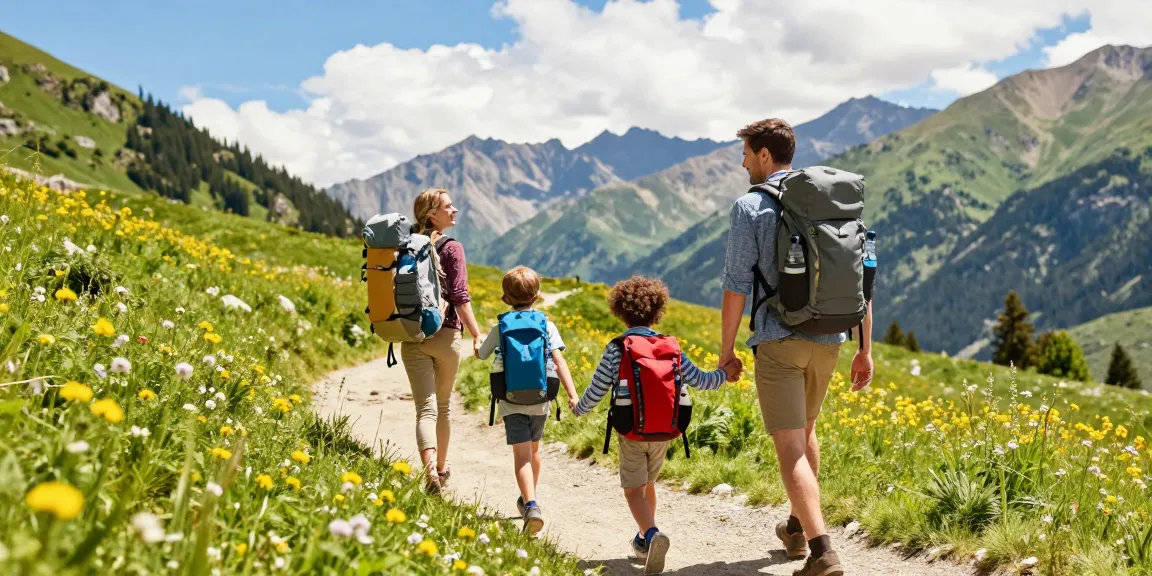 Family enjoying a beautiful day outdoors while logging into mantra88 for their adventure planning.