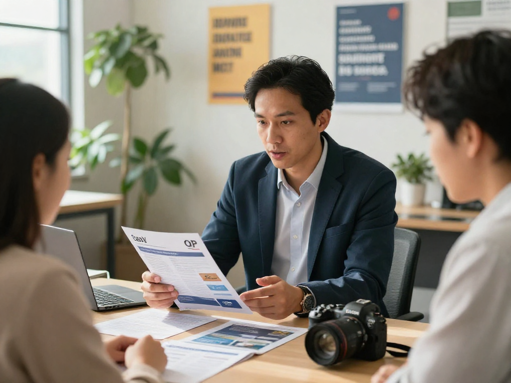 한국오피 services in a modern office with a trusted consultant providing professional advice.