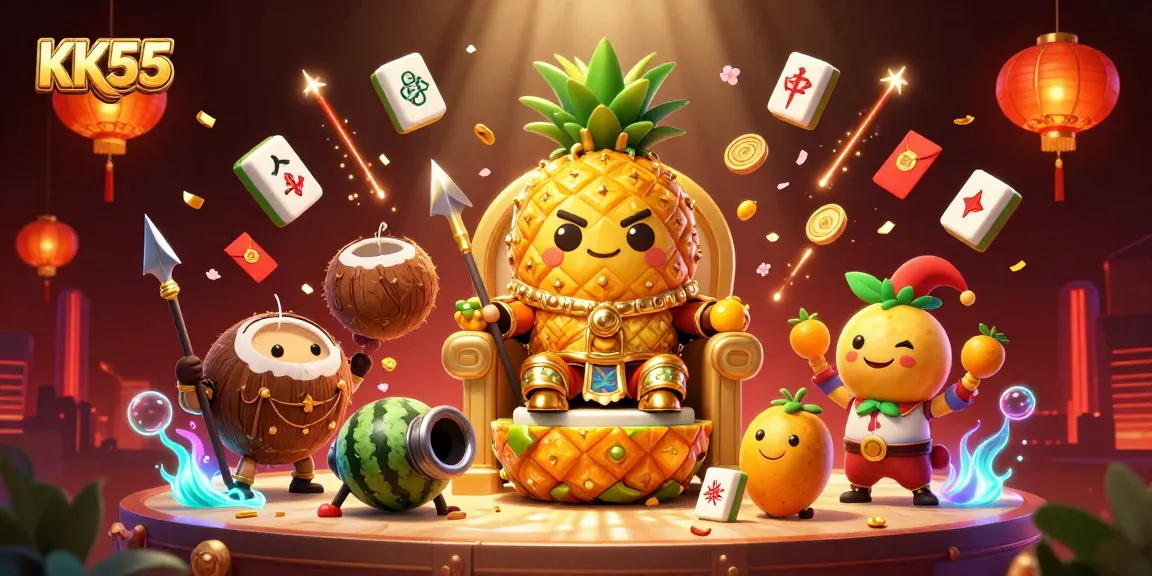Engage in exciting gameplay at KK55 with vibrant characters and dynamic casino elements