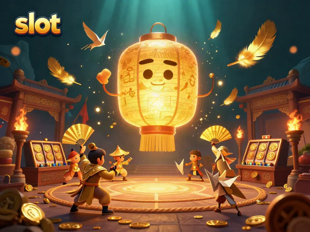 Menang slot dengan suasana kasino yang ramai dan karakter unik yang menyenangkan.