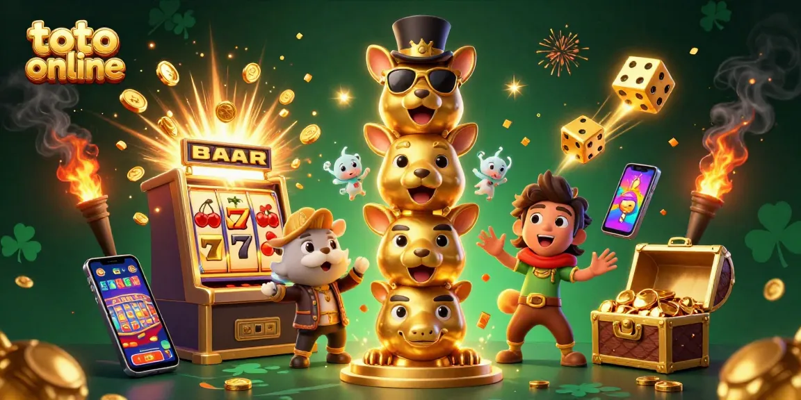 Mengklaim jackpot dengan toto online sambil menyaksikan ledakan koin dari mesin slot 3D yang memukau.