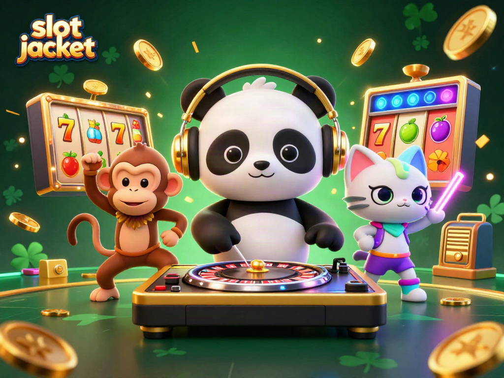 Experience the excitement of the slot jackpot with vibrant 3D characters and dynamic symbols in action.