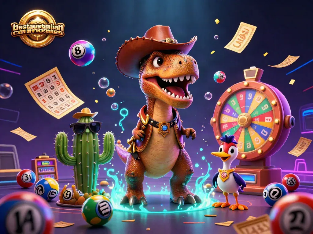 Play thrilling Baccarat online at bestaustraliancasinosites with a vibrant casino scene.