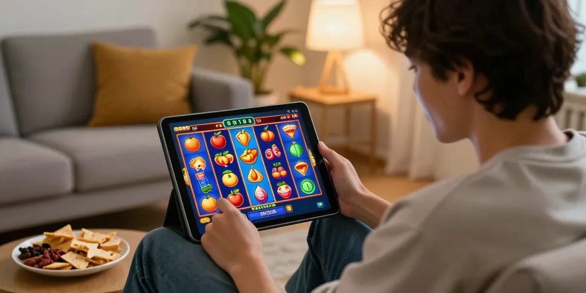 Slot88 permainan daring yang seru dengan interface penuh warna dan menarik di tablet.