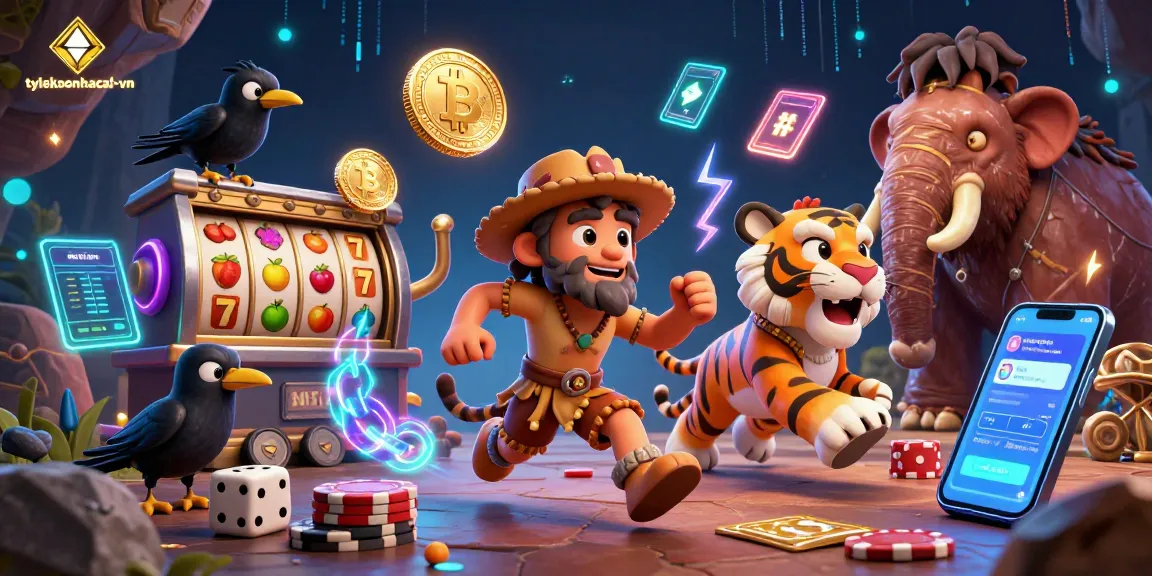 Experience the excitement at tylekeonhacai-vn with unique caveman-themed casino games and vibrant graphics.