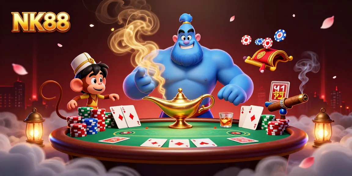 Win big at NK88 with captivating cartoon characters and dynamic poker elements.