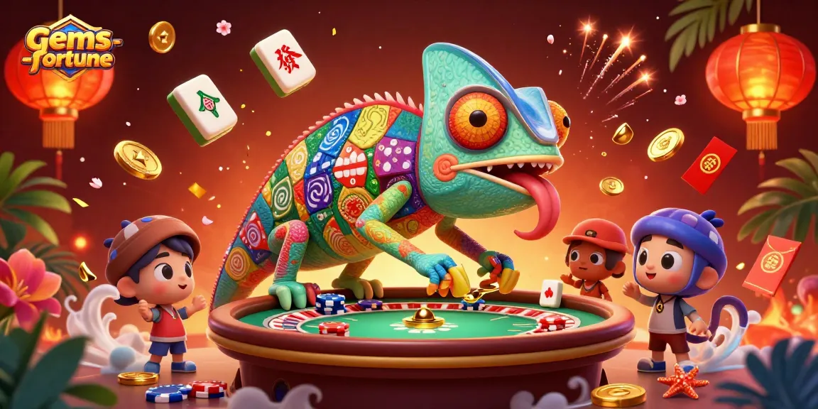 Spin and win with gems-fortune as you engage with colorful casino elements in this vibrant digital illustration.