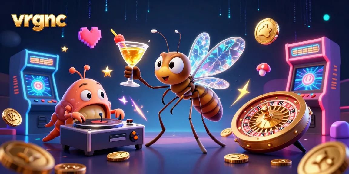 Experience the excitement of vrgnc where ancient creatures meet modern gaming in a vibrant 3D casino scene.