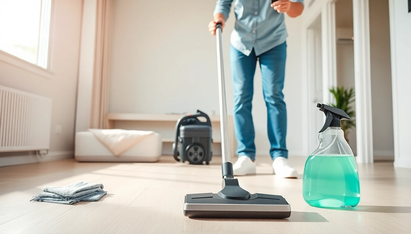 Bond cleaning Logan service team member cleaning an apartment for a flawless end-of-lease result.