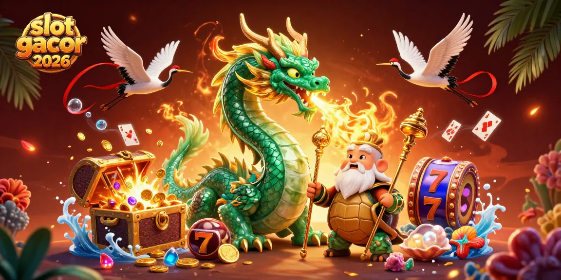 Mainkan slot gacor 2026 di kasino online dan temukan keberuntunganmu dengan naga hijau berapi.