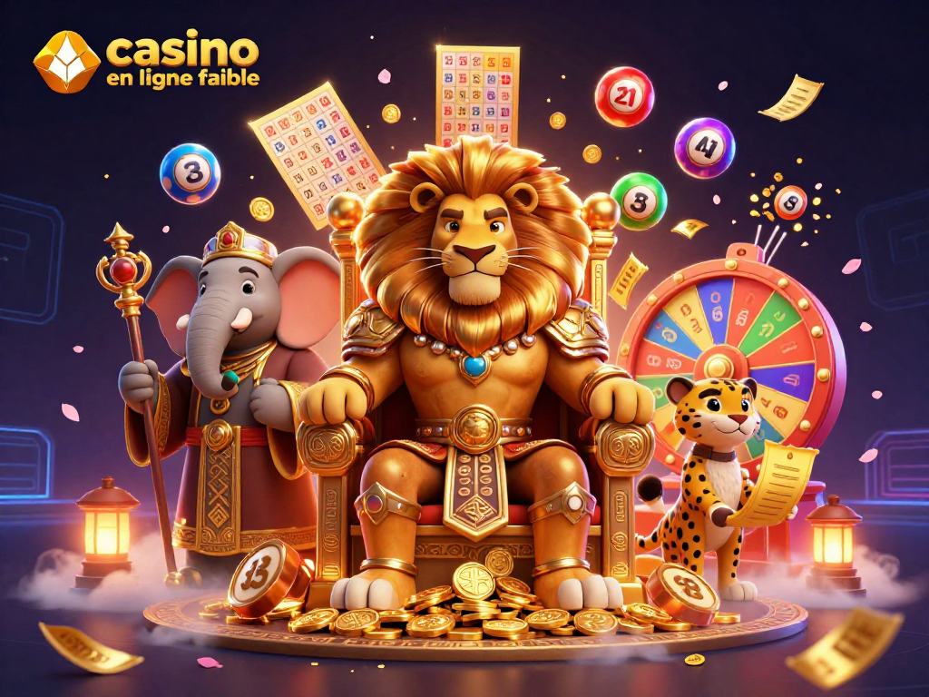 Découvrez le casino en ligne fiable avec notre roi lion majestueux au cœur de l'action du jeu.