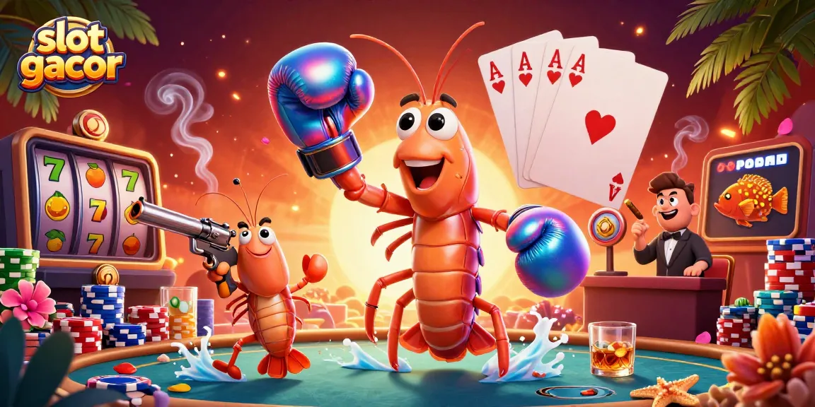 Play slot gacor with charismatic characters in an engaging casino setting bursting with action.