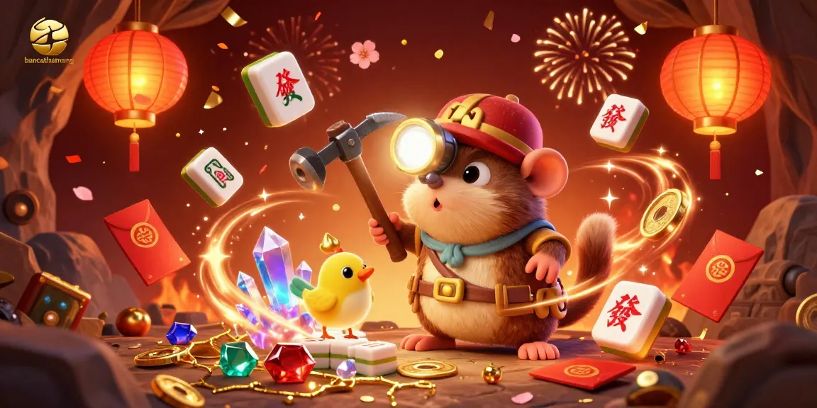 bancathanrong treasure hunter mole exploring wealthy areas full of gems and mahjong excitement.