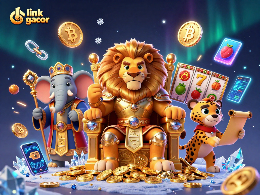 Craft winning strategies in the vibrant link slot gacor scene filled with 3D symbols and characters.