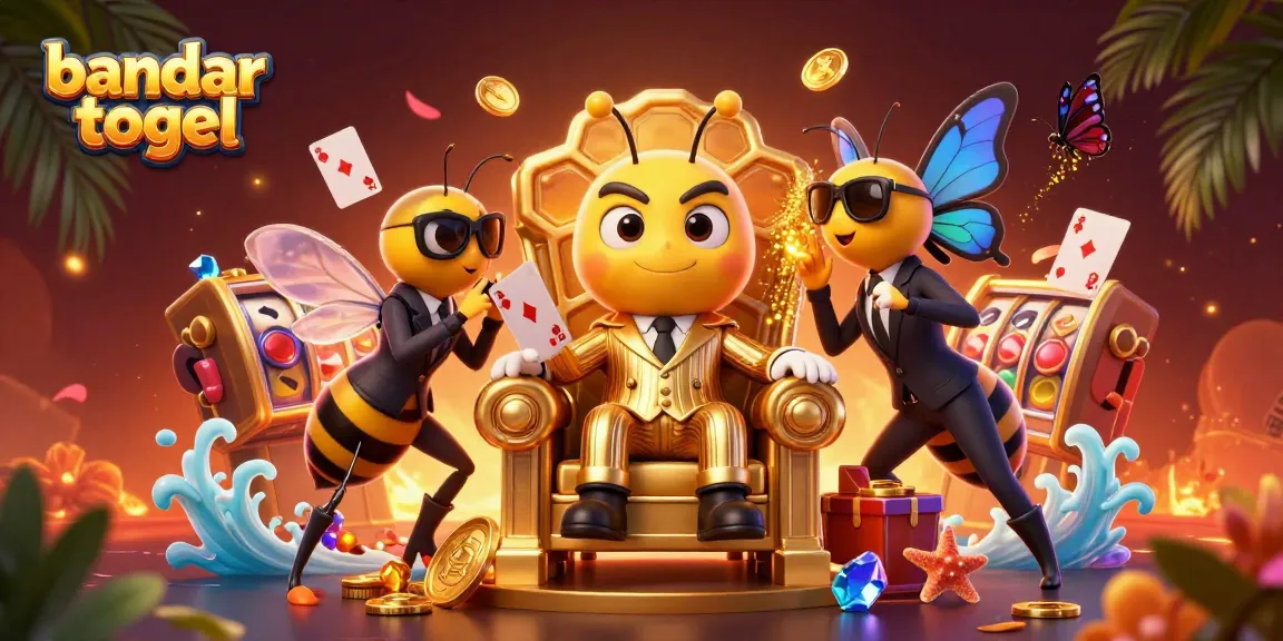 Engage in thrilling gameplay at bandar togel with vibrant casino elements exploding around unique characters.