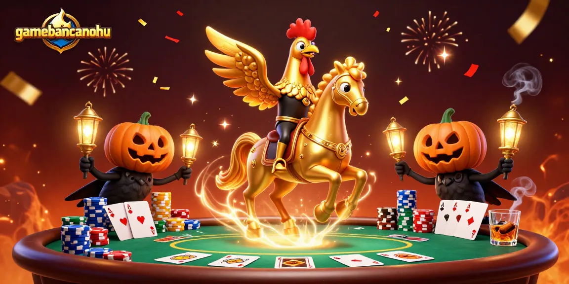 Join the action at gamebancanohu with vibrant casino characters and dynamic poker elements.